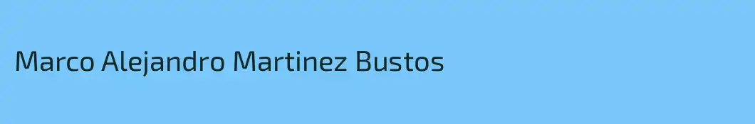 Marco Alejandro Martinez Bustos